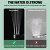 Banyo Duş Başlıkları Yüksek Basınçlı El Led Kafa Sıcaklığı Ekranı 4 Mod Ayarlanabilir Su Kavrama Nozumu Yağmuru 231205