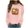 Felpe con cappuccio da donna Moda casual Stampa di Halloween Felpe a maniche lunghe Pullover Top Semplice Autunno/Inverno