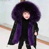 Down Coat Winter Children Fur Coat 2023 Fashion Boys Girls Clothing Hooded Thick Warm Jacket Outerwear Parka Snowsuit Teenager Kid Clothes Q231205