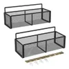 2-pack Douchewagen Mand Plankorganisator Wandmontage Roestvrij met 4 lijmen Zonder boren 220329266L