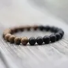 Charm Bracelets Simple Style Natural Wenge Bracelet Unisex Bicolor Yoga Meditation Strand Braclet White Howlite Beaded Braslet Leisure