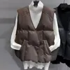 女性のベスト韓国スタイルPUレザーダウンコットンジャケット