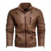 Vestes pour hommes Automne et manteau en cuir hiver