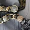 Andra modetillbehör Designerbälten för kvinnor högkvalitativ lång knut lång midjeband kvinnlig midja korsett bälte vintage kedjeklänning cummerbunds pärla 231205