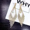 Boucles d'oreilles pendantes en strass, hypoallergéniques, respectueuses de la peau, pour mariage, anniversaire, fête, spectacle, bal