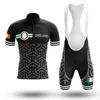 Neues 2022 Irland Schwarzes Radsport-Team-Trikot 19D-Polster Bike-Shorts-Set schnell trocknend Ropa Ciclismo Herren Pro BICYCLING Maillot Culotte wear2873