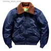 Homens Down Parkas Jaqueta Tática Militar Inverno Homens Bomber Jaqueta Gola de Pele Casacos do Exército Quente Windbreaker Amplo Casual Zip Múltiplos Bolsos Q231205