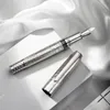 Gift Fountain Pens Hongdian 100 EF/F/M/Long Knife Nib Piston Fountain Pen Beautiful Metal Engraving Large Writing Gift Pen 231204