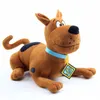 Animaux en peluche de dessin animé, chien grand danois marron, jouets en peluche, chiens accroupis et assis, jouets d'animaux en peluche pour enfants