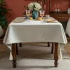 Table Cloth Modern Minimalist Tablecloth Ins Style Jacquard Dining American Dustproof Flag Tea Mat P9N3916