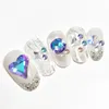 Klistermärken dekaler ankomst färgglada nonfix s pointback crystal diamant ädelstenar 3D glitter nagelkonst lyxiga dekorationer 231204