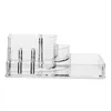 Boîtes de rangement boîte à cosmétiques bord de bureau lisse cloison transparente et Visible acrylique domestique Durable