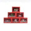 Gift Wrap 6PCS Treat boxes For Donuts Cupcake Candy Gift Giving Holiday Baking Box Christmas Paper Red cookie Boxes 231205