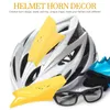 Casques de moto 2 pièces, cornes d'ornement, accessoires d'ornements flexibles et remplaçables, décors en plastique réutilisables