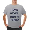 メンズポロス私は月に行ったことがありませんTシャツ特大のTシャツ男性のための空白のトレーニング
