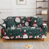 Chair Covers Christmas Decor Sofa Cover for Living Room Spandex L Shape Corner Couch Slipcovers Elastic Xmas Santa Clause Sofa Covers Home 231204