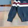 Brand Baby Sweater Autumn Knitted Boys Bluet Rozmiar 100-150 Dzieci Designer Ubrania Kolor Blokowanie