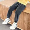 Jeans Children's winter jeans plus velvet thickening children's warm casual denim trousers Christmas gifts for boys aged 3-5-6-10-12 231204