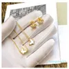 925 gioielli in argento sterling per donna Madre di Pearl Butterfly Wedding Gioielli Set Mini Orecchini Necconi Bracciale Ring247C