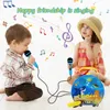 Claviers Piano Machine de karaoké pour enfants avec 2 microphones pour filles Machine de chant pour enfants Bt Jouet de musique karaoké pour anniversaire 231204