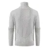 Maglioni da uomo Pull en tricot decontracte mince pull Harajuku automne et hiver manches longues echarpe col documenti nuits pull S-3XL homme 231205