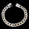 Bracciale gioielli da uomo Pulseras argento 925 10 mm larghezza 21 cm spessore squisito moda donna Fine2563