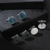 Cuff Links 1.8cmPersonalised Cufflinks Luxury Circular Man Shirt Cuffs Accessories For Men Wedding Firm Mens Jewelry Free Delivery Shipping R231205