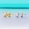 2022 Popular Hotsale Iced Out Jewelry Wholesaler Price 925 Sterling Silver d Moissanite Vvs Stud Earrings