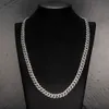 Fabrieksuitverkoop Vvs Mossanite ketting Miami 2 rijen sterling zilver 925 6 mm Moissanite Cubaanse schakelketting