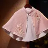 Craquins d'automne d'automne pour femmes épaissis de broderie chaude de la broderie chaude de châle rose thermique R2616