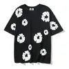 Mens T-shirts T Shirts Streetwear Full Kapok Foam Print Cotton Summer Tshirt för män och kvinnor Kort ärm T-shirt Ropa Hombre Oversize Top 990