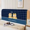 Copriletto Cute Bear Elastico All-inclusive Copritestata Stampa Protezione comodino Copertura antipolvere Camera da letto Fodera testiera morbida 231205