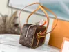 mirror quality Women brown clutch bags cite M46321 luxury tote Man flower designer purse handbag lady Pochette cross body Leather gym travel shoulder bags weekender