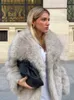 Women's Fur Faux Fur Veste chaude en fausse fourrure pour femme cardigan en peluche a manches longues manteau elegant a 231205