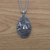 Pendant Necklaces 12pcs Ocean Waves Travel Jewelry Pirate Sailboat Necklace For Nautical AdventurerPendant289j