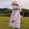 Para baixo casaco 2023 inverno jaqueta quente crianças criança menina roupas meninas roupas engrossar parka com capuz outerwear casacos crianças terno de neve q231206