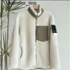 Novas roupas de grife vintage solto cordeiro lã jaqueta masculina marca de moda feminina bolso no peito carga quente algodão-acolchoado mens mulheres jaqueta tendência