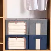 Caixas de armazenamento caixas organizadores dobráveis roupas cobertor colcha organizador caixa grande capacidade armário camisola 231205