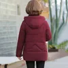 Abrigos de trinchera para mujer 2023 Winter Thicke Chaqueta cálida Mujer Abrigo Abrigo Abajo Acolchado Mujeres Moda Longitud media suelta con capucha Parka Casaco