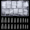 Unhas Falsas 500 Pcs Clear Nail Dicas Longa Cobertura Completa Falso Gel Macio 10 Tamanhos Home Salon DIY Art Tool Suprimentos 231204