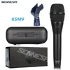 Microfones de alta qualidade KSM9 Professional Dynamic Handheld Microfone Karaoke Wired com Clip Stereo Studio Mic 231204