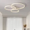 Lampadari Nordic Circle Ring LED per soggiorno Lampada a sospensione Lampada principale Camera da letto Home Decor per interni Apparecchi di illuminazione a sospensione a soffitto