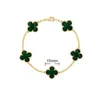 designer bracelet 4/Four Leaf Clover Charm Bracelets Bangle Chain 18K Gold Agate Shell Mother-of-Pearl for Women Girl Wedding Mother Day Jewelry Women gifts-5 flowers