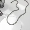 Long Stainless Steel Chain Necklace Hip Hop for Women Men on The Neck Fashion Jewelry Accessories Choker Valentine's Day