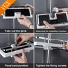 Bathroom Shelves VGX Rod Shower Storage Shelf Rack Holder Organizer With Hooks Hanging Basket for Toilet Accessories 231204