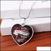 Pendant Necklaces Stainless Steel Necklace Friend Sister Alloy Jewelry Heart Keychain Drop Delivery Pendants Dhpnf