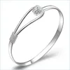 Bangle Verstelbare Armbanden Koreaanse Romantisch Chic Meisje Vrouwen Liefde Valentijnsdag Cadeau Charme Mooie Vergulde Sier Armbanden Drop Delivery Je Dhzfz