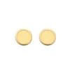 Gioielli firmati Simpatici orecchini a vite con bottone a vite per donne Ragazze Signore Oro argento Colore oro rosa Design classico247S