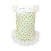 Dog Apparel Pet Summer Dress Beautiful Lace Hem Soft Texture Dogs Tulip Flower Pattern Sleeveless Daily Wear