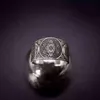 Vintage Archangel Metatron Warrior Knight Angel of Life Seal Adjustable Rings for Men Solomon Kabbalah Ring Amulet Aesthetic288o